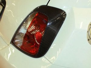 FIAT 500 Tail Light Trim Kit in Carbon Fiber - European Model